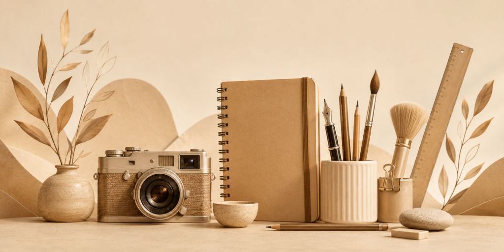 web-Foto-mit-Designer-Utensilien-auf-dem-Schreibtisch